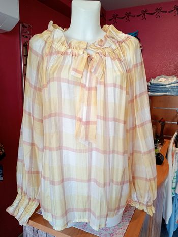 Blouse carreaux légère taille 36/44