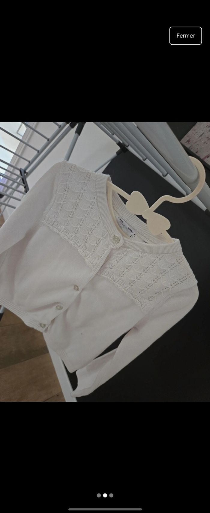 Gillet dentelle 4 ans - photo numéro 2
