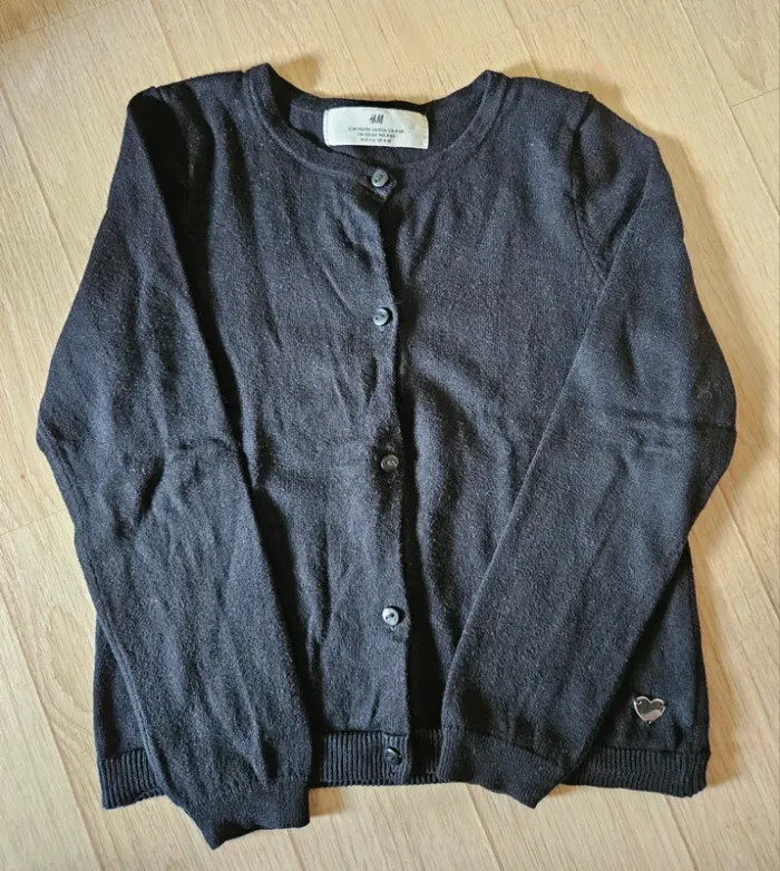 Gilet noir 4-6 ans