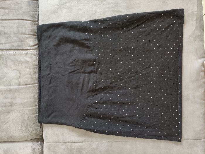 Jupe de maternité noir a pois blancs taille 38 Kiabi