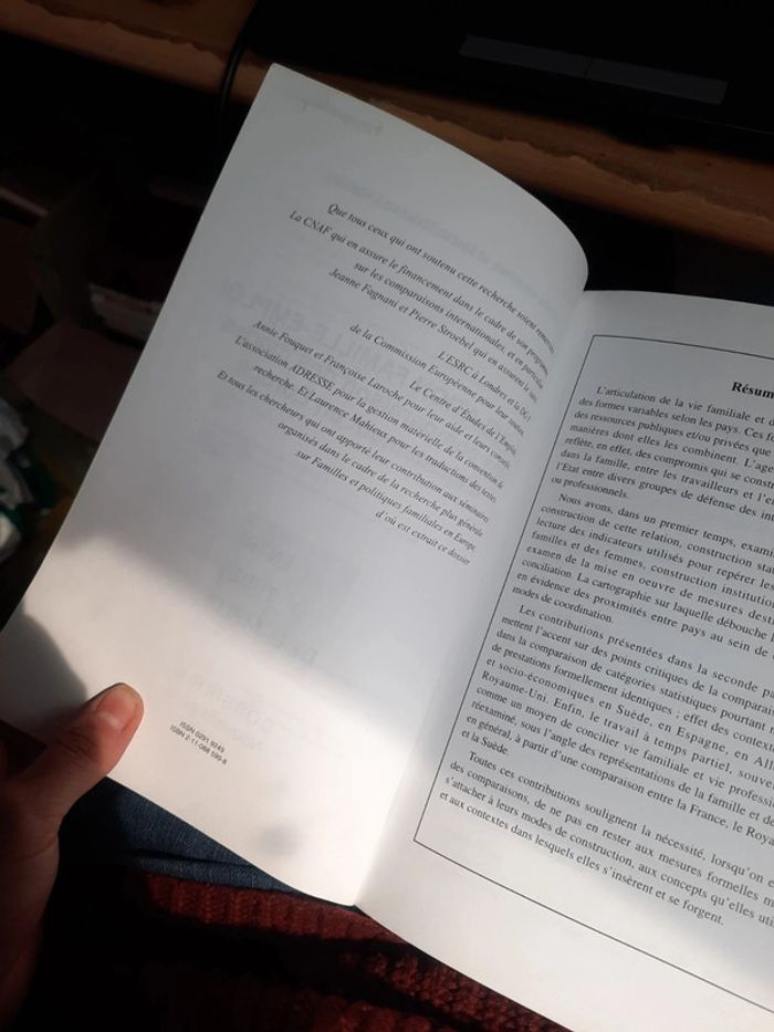 Livre relation famille emploi p o - photo numéro 10