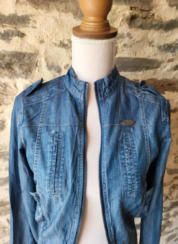 Veste en jean bleue Kaporal Taille XS