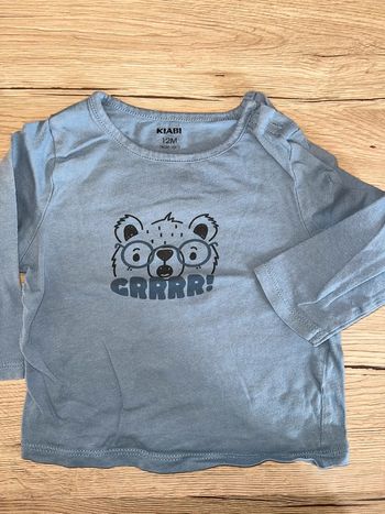 Tee-shirt manches longues 12 mois kiabi