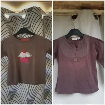 Lot tee-shirt manches longues