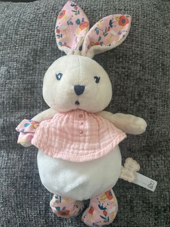Doudou lapin kaloo k’doux rose