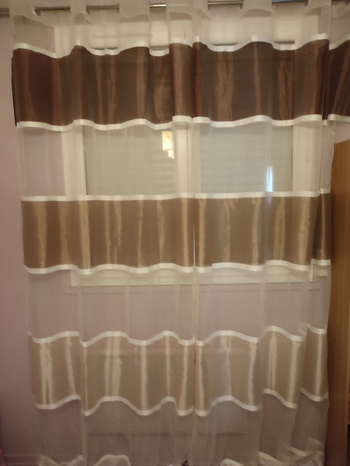 Rideaux voilage 2 panneaux