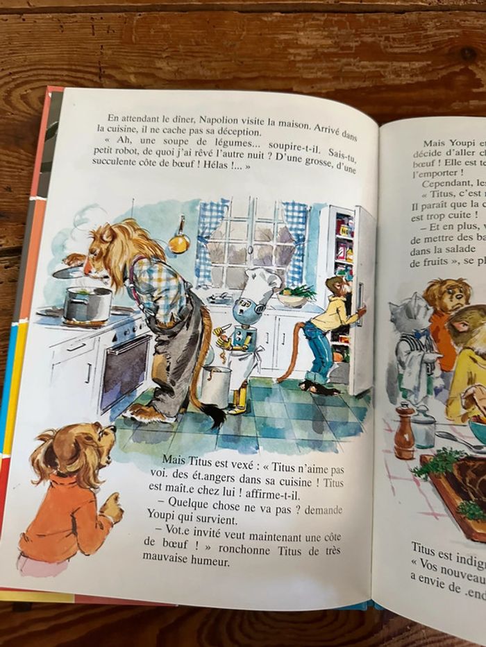 Livre bd album Pierre Probst multicolore Caroline et les vagabonds lion Titus - photo numéro 3