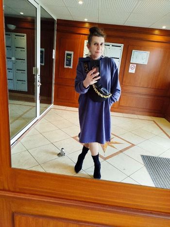 Robe sweat capuche oversize UNIQLO