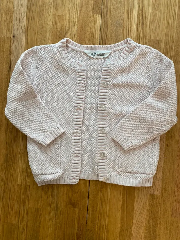 Gilet rose pâle