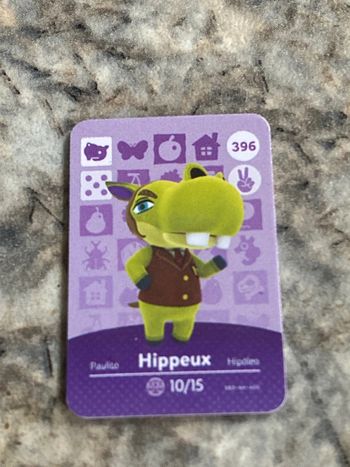 mini carte amiibo hippeux