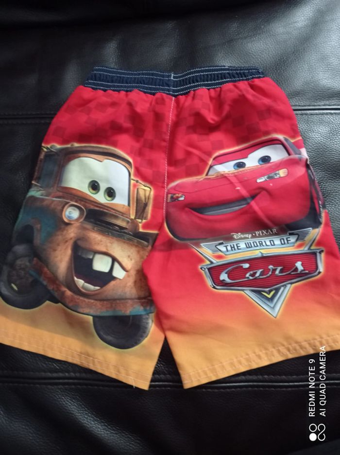 Bermuda short de plage Cars, Disney, taille 2 ans - photo numéro 3