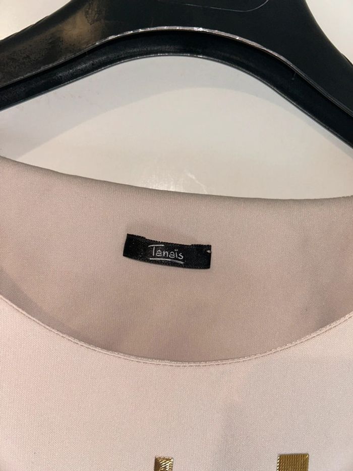Jolie petite robe beige / crème - Taille 38/40 - Tanaïs - photo numéro 4