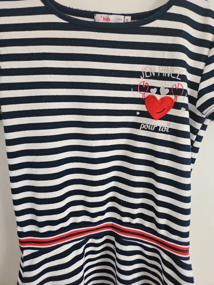 Robe à rayures fille 8 ans - photo numéro 3