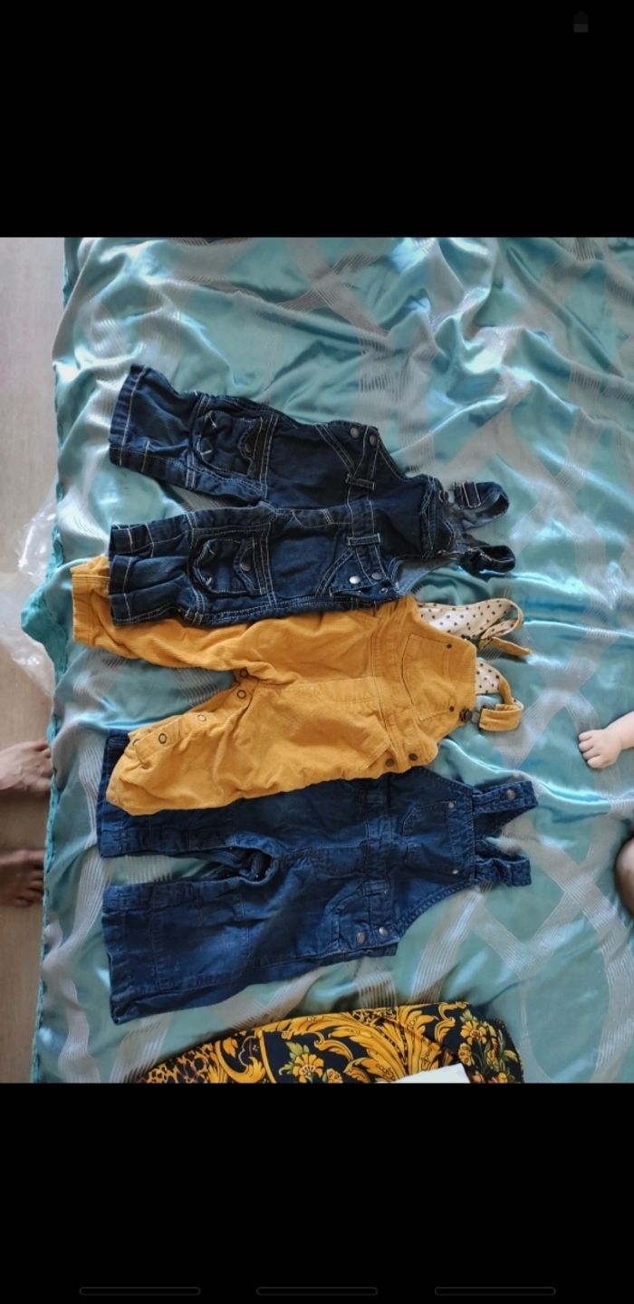 Lot 3 combinaisons garçons 6 mois