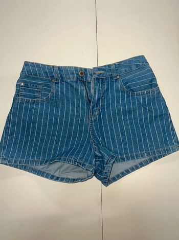 Short bleu ligné blanc - esmara - taille 38