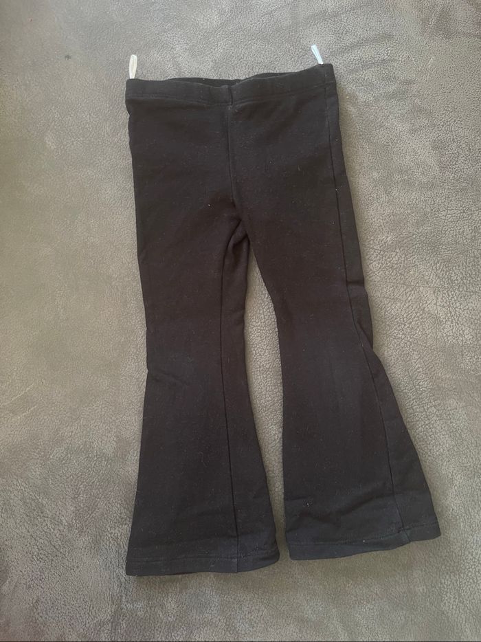 Lot de 3 pantalons fille rose et noir 2 ans - photo numéro 2