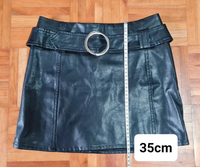 Mini jupe simili cuir - photo numéro 4