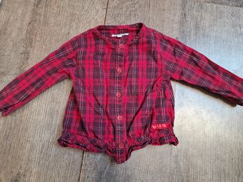 Chemise à carreaux 12 mois