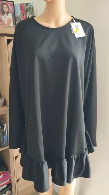 Tunique robe noire taille 46 femme