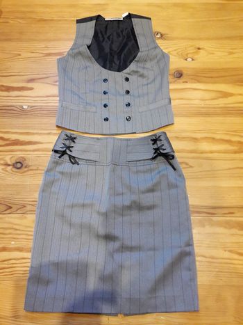 ensemble tailleur gris