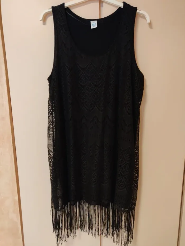 Robe avec franges