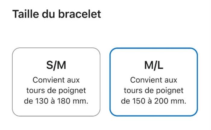 Apple Watch Bracelet Homme Gris M/L - photo numéro 3