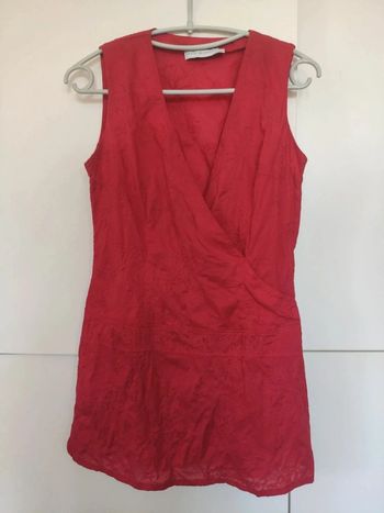 Cache Cache tunique rouge brodé 38