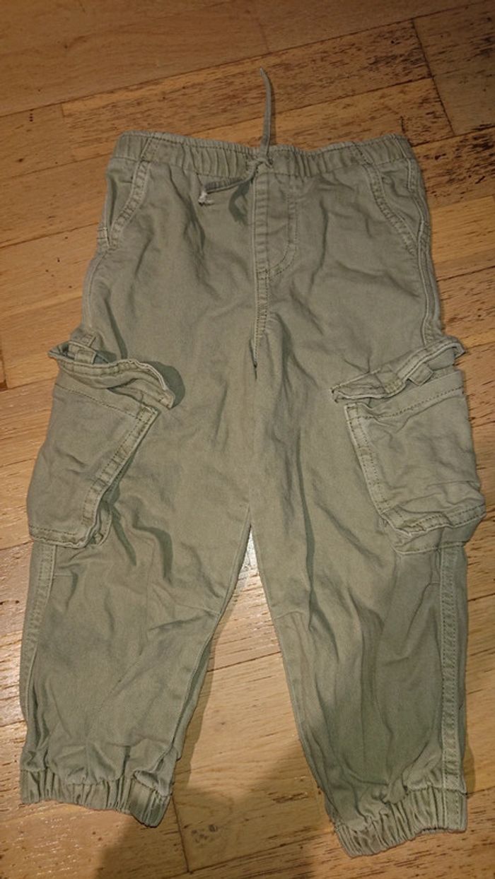 Pantalon cargo kaki