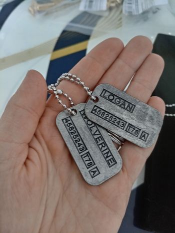 Collier plaque militaire