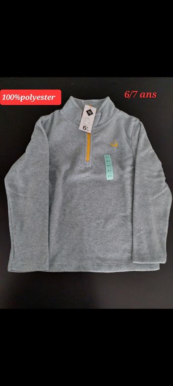 Pull léger bleu clair garçon 6/7ans