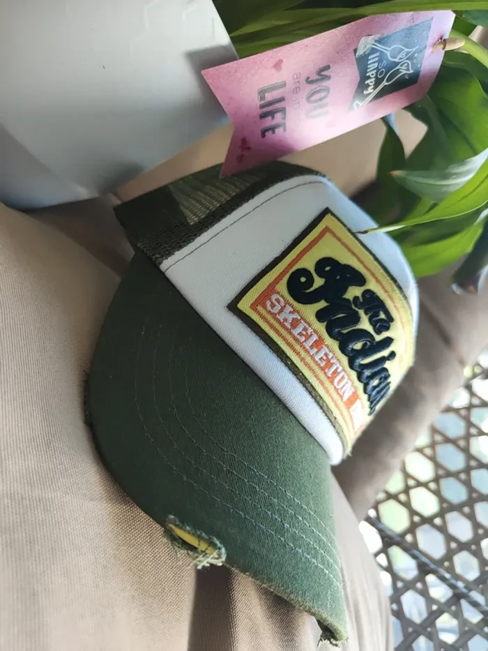 Casquette Trucker The Indian verte - photo numéro 4