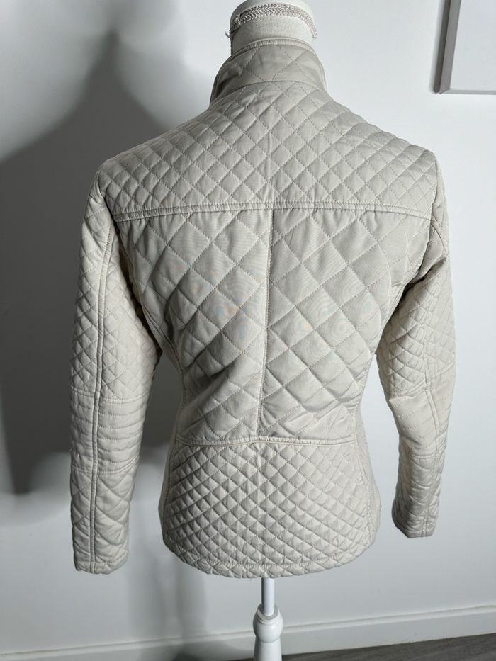 Veste matelassée doudoune fine blanc crème T40 L - photo numéro 3