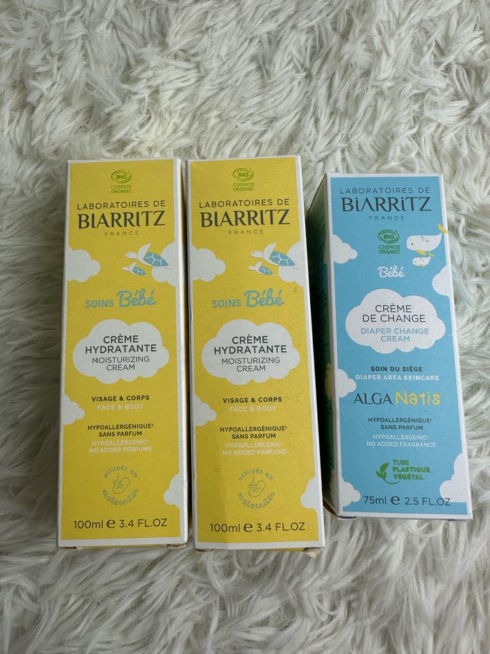 Lot de 2 crèmes hydratante et une crème de change laboratoire de Biarritz - photo numéro 2