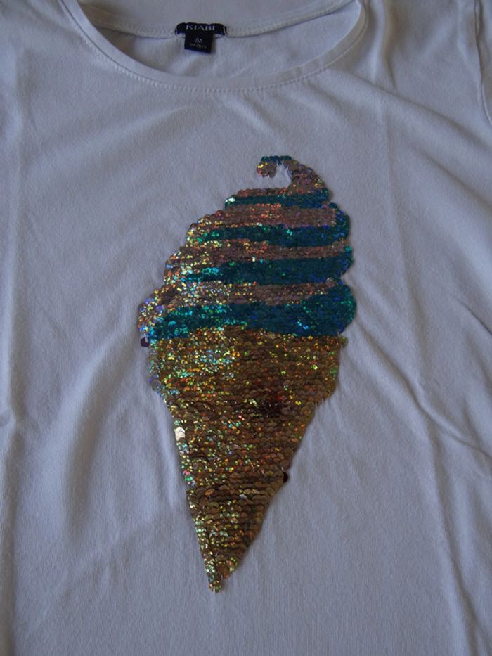 t-shirt blanc 8 ans - photo numéro 4