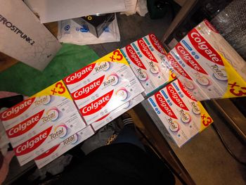 Lot de 21 dentifrices dentifrice colgate blister sous scellé AB prix