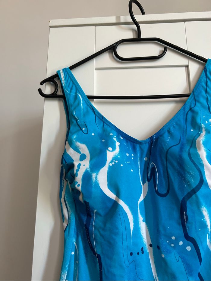 Maillot de bain 1 pièce bleu à motifs Neuf Naturana Tailles 38-40 - photo numéro 5