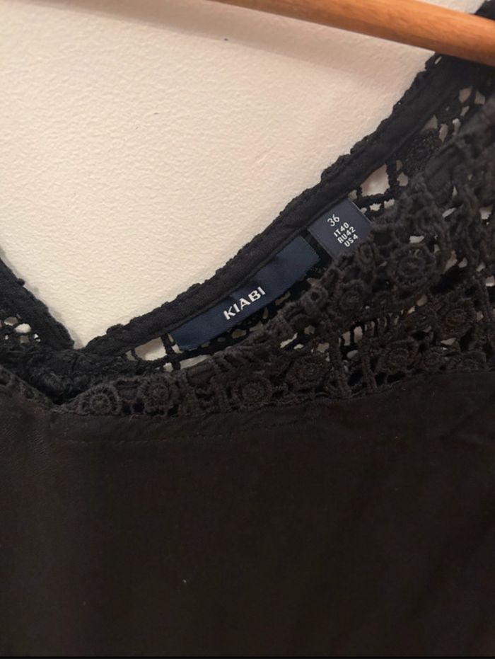 Robe de grossesse noire et dentelle Kiabi - photo numéro 3