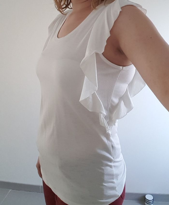 T shirt blanc cache cache taille 1 - photo numéro 4