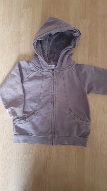 Sweat à capuche couture et cie 18 mois