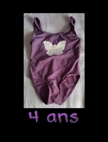 4 ans - Maillot de bain 1 pièce 🩱 avec papillon