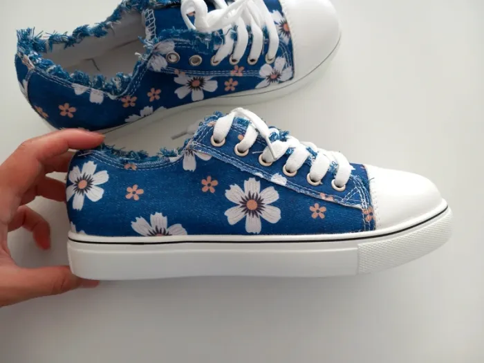 Chaussures en toile à lacets et ourlet à franges - photo numéro 4
