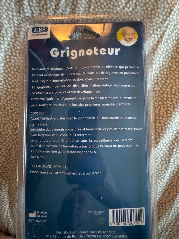 Grignoteur sucette creuse pour bébé - photo numéro 2