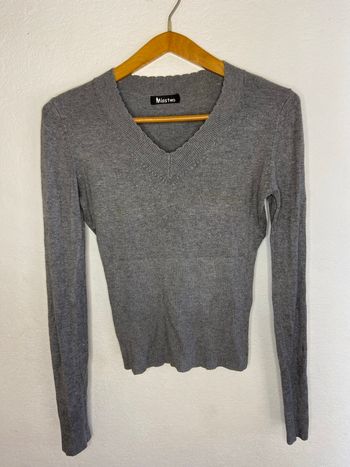 Pull en coton gris femme Miss two
