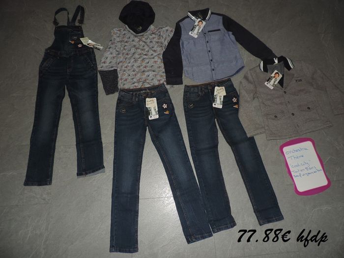 ensemble orchestra tout en 8 ans sauf un jeans en 7 ans