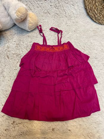 Robe à fine bretelle violette - Obaïbi 