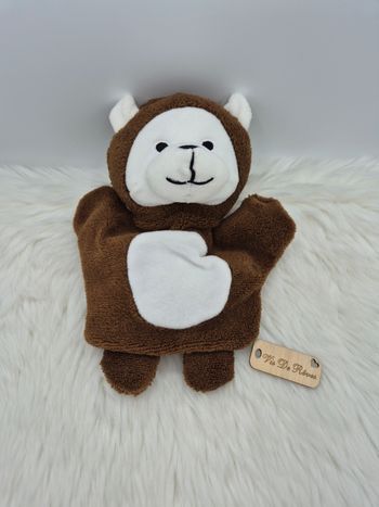 Doudou peluche Marionnette singe marron Maisons du Monde