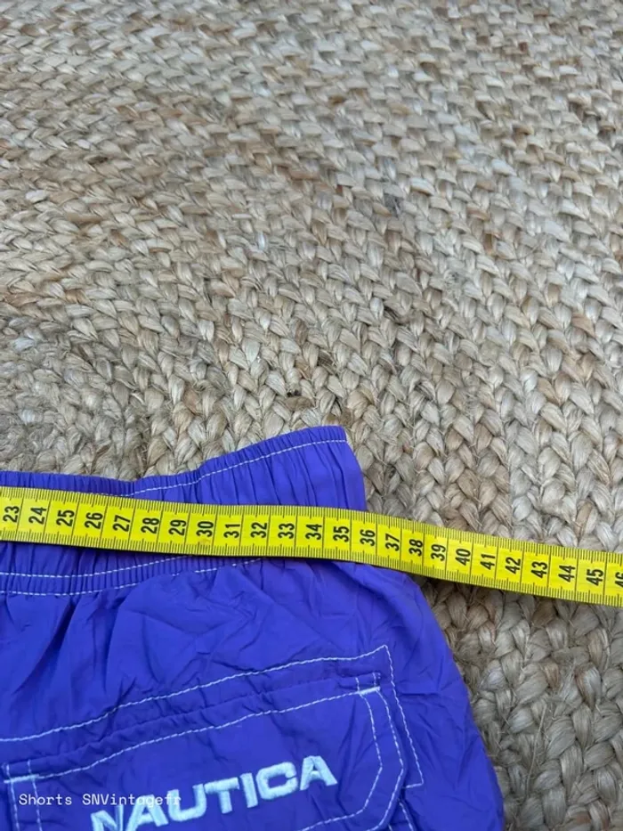 Short de Bain Nautica Homme Violet | Taille S | Très Bon État | Swimwear Vintage | SM733 - photo numéro 8