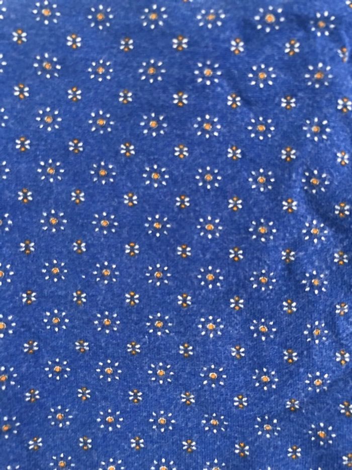 T shirt ample manches 3/4 Caroll taille M bleu imprimé - photo numéro 3