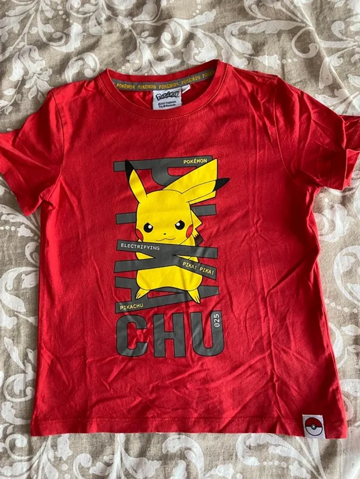 Tee-shirt Pokemon Pikachu 8 ans - photo numéro 3