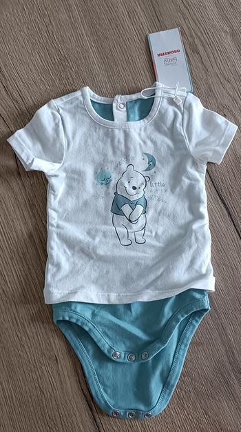 Combiné Tee shirt/body MC Disney baby orchestra Winnie 6 mois